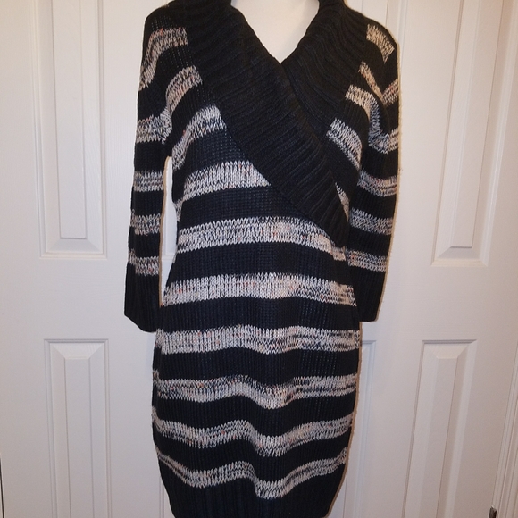 Pink Rose knit dress XL, nwt, blk/gray - Picture 5 of 6